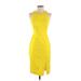 Banana Republic Cocktail Dress - Sheath: Yellow Solid Dresses - Women's Size 0