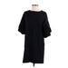 Trafaluc by Zara Casual Dress - Shift: Black Solid Dresses - Women's Size Small