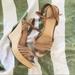 J. Crew Shoes | Jcrew Suede Strappy Espadrille Wedges | Color: Tan | Size: 10