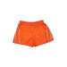 Nike Athletic Shorts: Orange Print Activewear - Women's Size Large