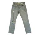 Madewell Jeans | Madewell Women’s Gray Slim Boyjean Distressed Denim Jeans Size 27 | Color: Gray | Size: 27