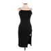 by the way. Cocktail Dress - Sheath Square Sleeveless: Black Print Dresses - Women's Size Medium