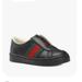 Gucci Shoes | Gucci Authentic Boys Leather Slip On Sneaker European Size 32 Us 1 | Color: Black/Red | Size: European Size 32