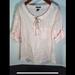 Ralph Lauren Tops | Lauren Jeans Company Ralph Lauren Linen Blouse Pink Size L | Color: Pink | Size: L