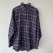 Burberry Shirts | Burberry Plum Plaid Long-Sleeved Button-Down Shirt Large | Color: Purple/Tan | Size: L