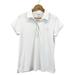 Adidas Tops | Adidas Golf Womens Size L Polo Shirt White Aqua Short Sleeve Activewear Flaw | Color: Green/White | Size: L