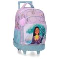 Disney Joumma Watch us Shine Rucksack, kompakt, 2 Rollen, Rosa, 32 x 45 x 21 cm, Polyester, 30,24 l, Rosa, kompakter Rucksack, 2 Rollen, Rose, Kompakter Rucksack mit 2 Rollen