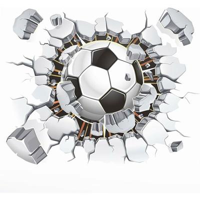 Serbia - stickers muraux 3d football (40x50 cm) i autocollants décoratifs Sport Poster i sticker