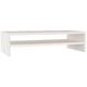 Doc&et² - Support de moniteur Blanc 50x24x13 cm Bois de pin solide - Blanc