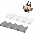 2 Pièces Range Bouteille Frigo, Porte Bouteille Vin, Rangement Bouteille Frigo, Support Bouteille