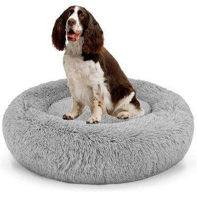 Tapis, coussin et matelas pour chien, Lit Moelleux Rond pour Chien Extra Large Lavable avec