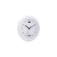 Horloge Thermomètre pour Salle de Bains 17 cm Analogiques Blanc - Blanc - Balance