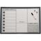 Webmarketpoint - Agenda tableau magnétique avec bouchon et marqueur cm60x40x1,5