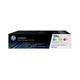 Hewlett Packard - hp 126A pack de 3 toners cyan/magenta/jaune authentiques CF341A pour hp LaserJet