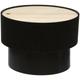Table basse ronde avec couvercle en bois mdf coloris noir - diamètre 55 x Hauteur 38 cm Pegane