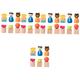 Toyvian 5 Sets Screw Toy Toys Nuts Building Blocks Kids Supply Funny Kids Playing Interactive Kids Playing Board Educational Kids Playing Accessories Child Wooden Cartoon