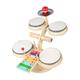 Baoblaze Kids Drum Set Musical Toys Party Favors Holiday Present Toddlers Toy Motor Skill Educational Montessori Instruments Toys Set