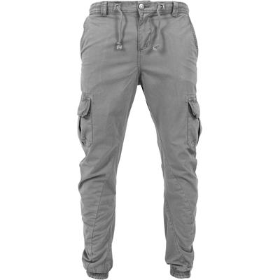 Cargohose URBAN CLASSICS "Urban Classics Herren Cargo Jogging Pants", Herren, Gr. XXL, US-Größen, grau (schwarzgrau), 100% Baumwolle, unifarben, normal, Hosen Image