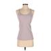 Lululemon Athletica Active Tank Top: Gray Print Activewear - Women's Size 4