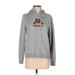 Nike Pullover Hoodie: Gray Graphic Tops - Women's Size Small