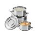 3-Piece Stainless Steel Leak-Proof Food Containers with Lids