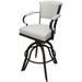 Miami Counter 26" or Bar 30" Metal Bar Stool on A Base