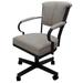 Miami Swivel Metal Caster Chair on Reading Base - 18" High Seat