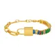 Bracelet coloré en Zircon cubique pour femmes en acier inoxydable sans décoloration chaîne en