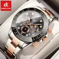 ERNIE KLEIN-Montre à Quartz de Luxe pour Homme en Acier Inoxydable localité Étanche