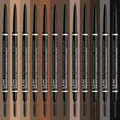 Mico-Crayon à sourcils à double extrémité avec pinceau sourcils noirs sourcils extrêmement fins