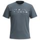 Smartwool - Gone Camping Graphic Short Sleeve Tee Slim Fit - Merinoshirt Gr S grau/blau