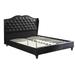 Alcott Hill® Artin Tufted Platform Bed Upholstered/Faux leather in Black | California King | Wayfair 7E655A24C1034D75B00C4FD98E23A464