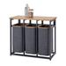 Trinity Wood Free Standing Laundry Room Organizer Wood in Gray | 30.7 H x 36 W x 17.3 D in | Wayfair TRJLDG-2111