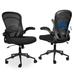 Inbox Zero Marciella Ergonomic Task Chair Upholstered/Mesh/Metal in Black/Brown | 24 W x 22 D in | Wayfair D21359CC91D842B4AB2652D754305840