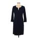 Talbots Casual Dress - Sheath: Blue Dresses - Women's Size 6