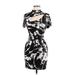 ASOS Casual Dress - Party Mock Short sleeves: Black Tie-dye Dresses - Women's Size 8