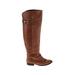 Chinese Laundry Boots: Brown Solid Shoes - Women's Size 6 - Round Toe