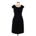 Kate Spade New York Casual Dress - Sheath Scoop Neck Short sleeves: Black Solid Dresses - Women's Size 6