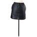 Topshop Faux Leather Mini Skirt Mini: Black Solid Bottoms - Women's Size 4