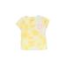 Crewcuts Short Sleeve T-Shirt: Yellow Tie-dye Tops - Kids Girl's Size X-Small