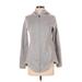 Eddie Bauer Fleece Jacket: Below Hip Gray Print Jackets & Outerwear - Women's Size Small