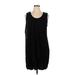 Simply Vera Vera Wang Casual Dress - Shift: Black Dresses - Women's Size X-Large