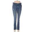 CALVIN KLEIN JEANS Jeans - Mid/Reg Rise Skinny Leg Boyfriend: Blue Bottoms - Women's Size 6 - Medium Wash