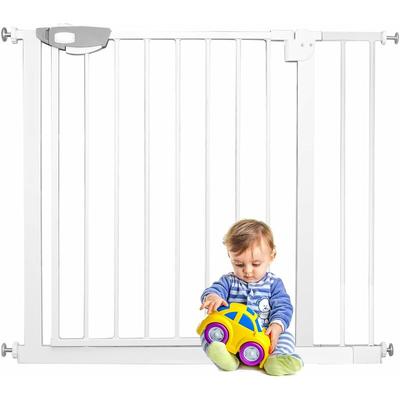 Türschutzgitter Treppenschutzgitter ohne Bohren, Türgitter Baby Absperrgitter, Kindersicherung Image