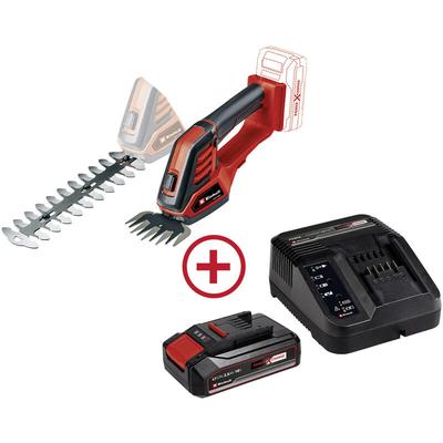 Ge-cg 18/100 Li + 2,5 Ah Starter-Kit Akku Gras- und Strauchscherenaufsatz Softgriff, inkl. - Einhell