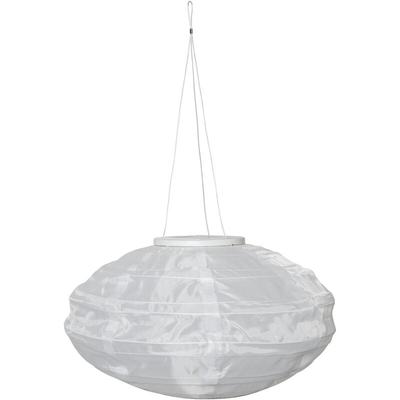 Festival, LED-Solar-Lampion außen, weiß, warmweißes Licht, Dämmerungssensor, 35 cm - Star Trading Image