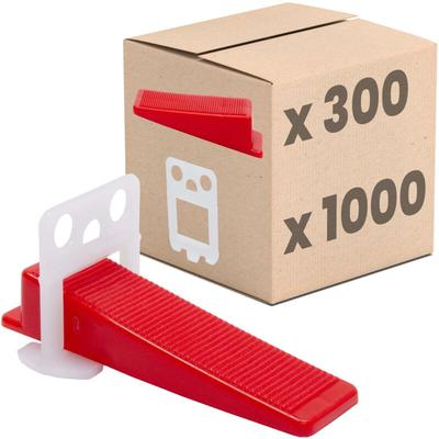 Dalsys - Fliesen Nivelliersystem, Verlegehilfe Set, Fliesenleger Werkzeug - 3mm Set: 1300tlg., 1000 Image