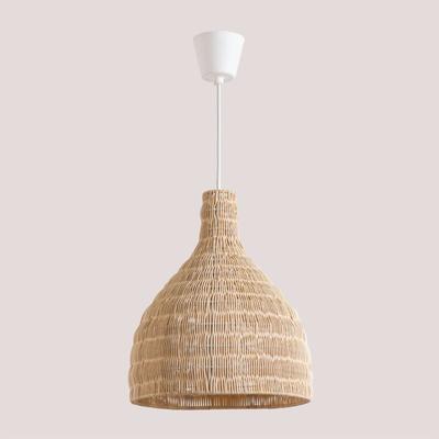 Sklum - Deckenlampe aus Rattan Markle Natürlich Image