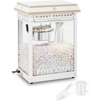 Retro Popcornmaschine Popcornmaker Popcornautomat 1600 w 5 kg/h golden & weiß