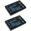 2x Trade-shop Kamera Li-Ion Akku 1400mAh ersetzt KLIC-5000 LS443 KLIC-5001 KLIC5000 LS-443 für